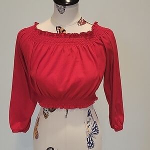 Divided H&M Red Crop Top. Size Medium.